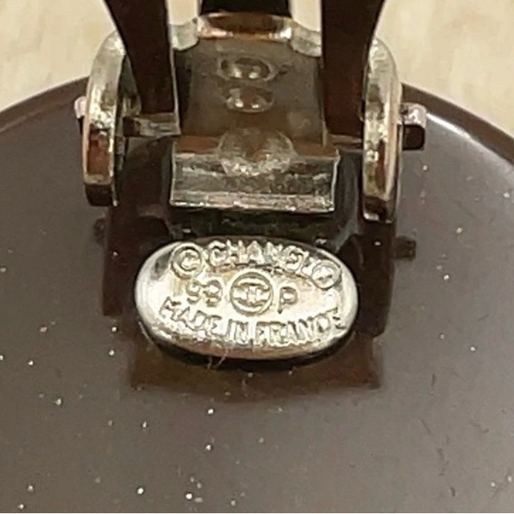 CHANEL Brown Clip-On Earrings - Picture 2 of 7